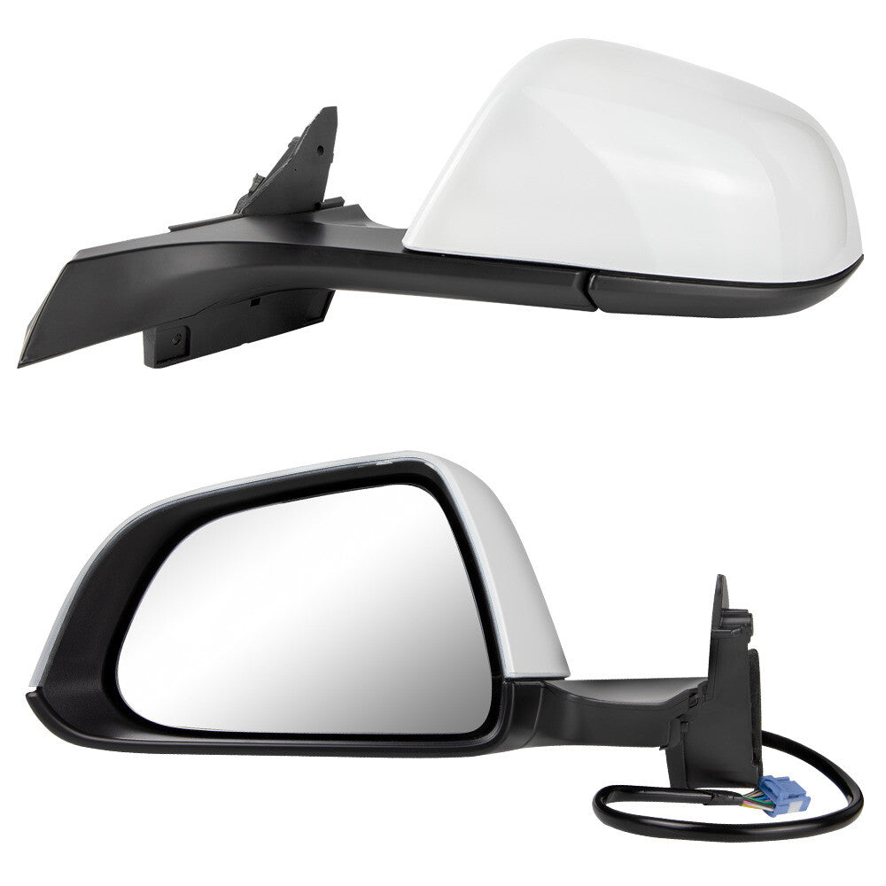 Right passenger side mirror for 2017-2023 Model 3 Heated Power Folding White - n