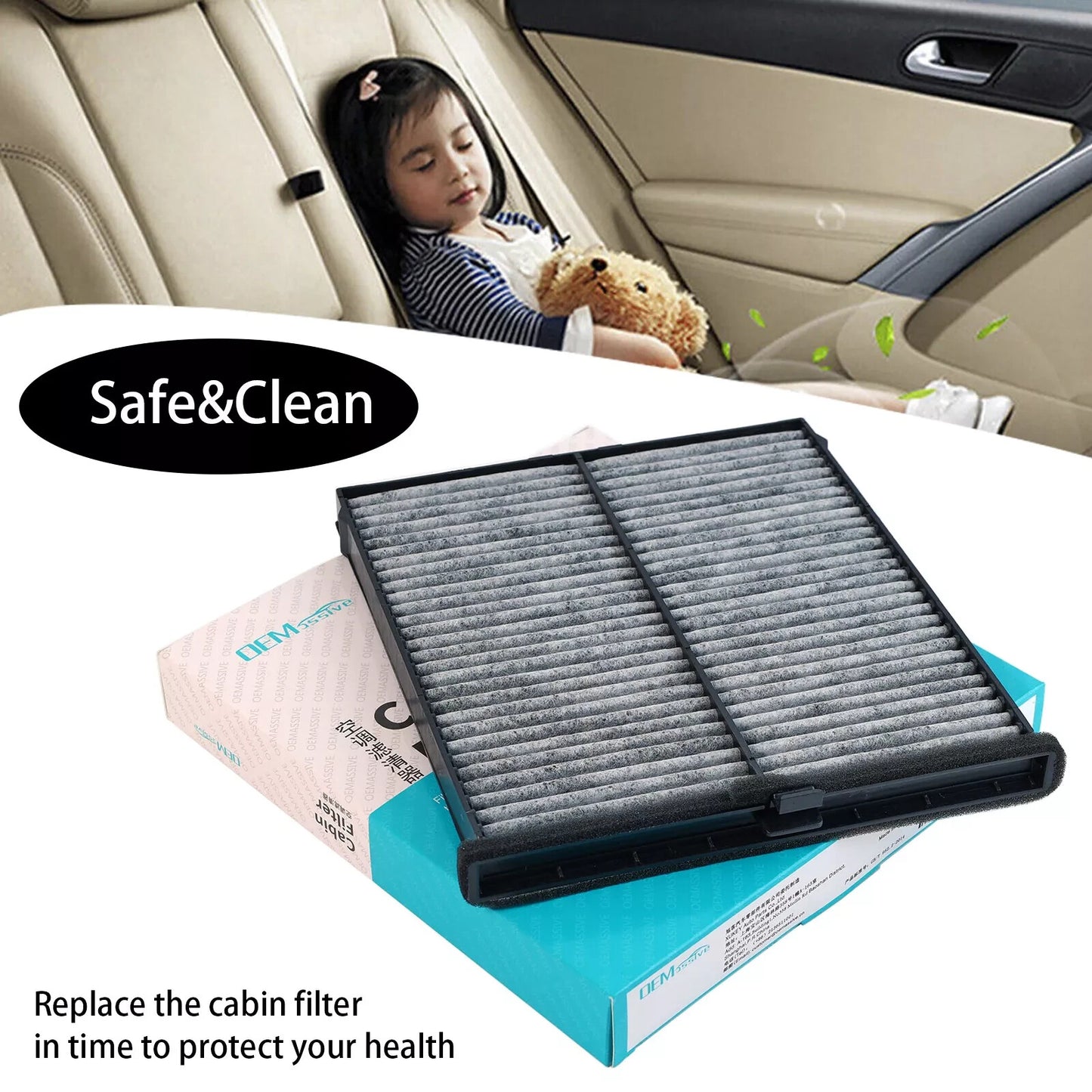 Car Pollen Cabin Air Filter KD45-61-J6X for Mazda 3 BM BN 6 GJ GL CX-5 CX5 KE KF Q