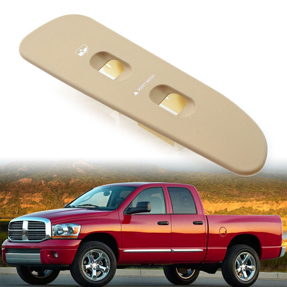Car Interior Window Switch Bezel Passenger Fit for Dodge for Ram 1500 2002-2005 Beige
