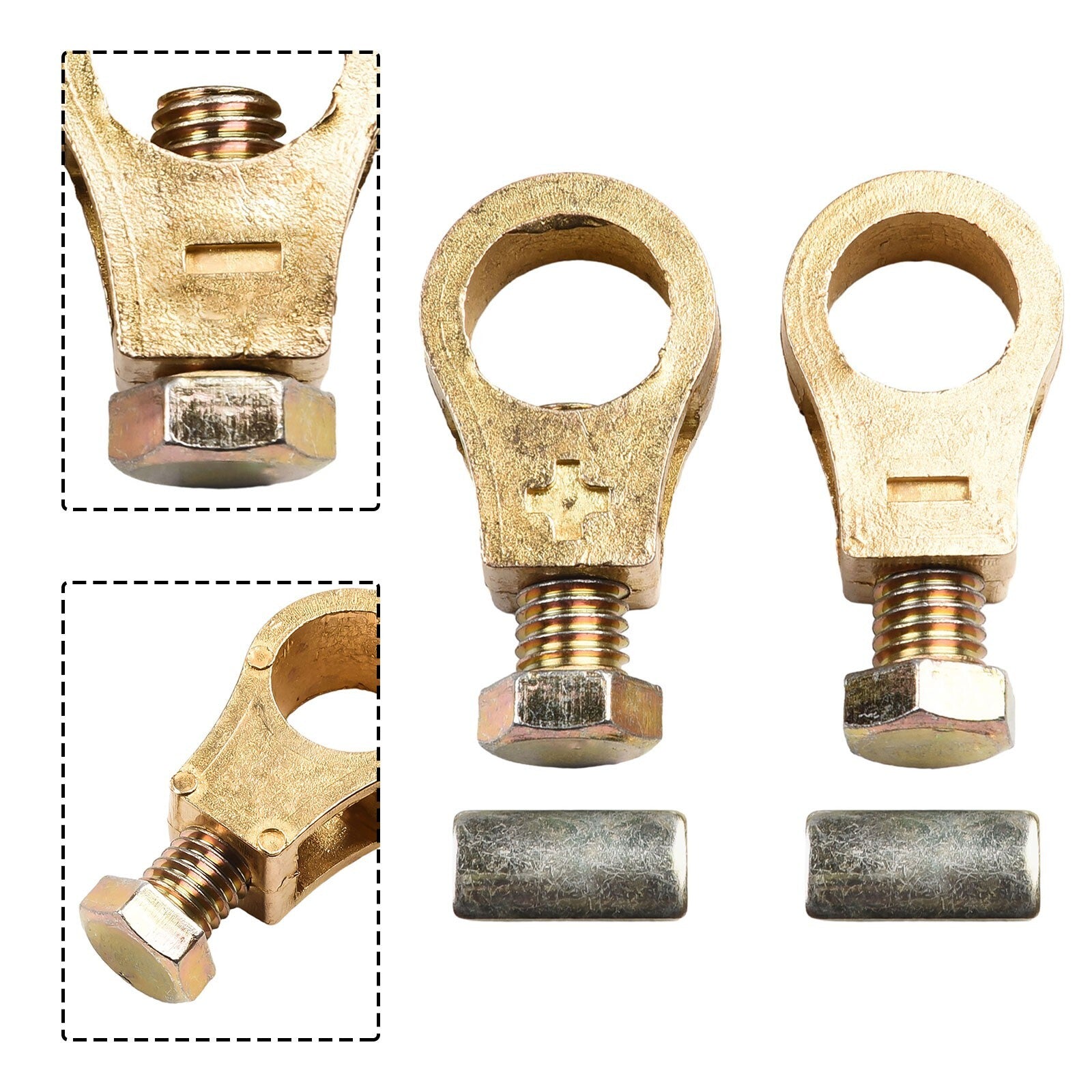 Battery Clip Car Battery Positive Negative Pure Copper Top Post Terminal