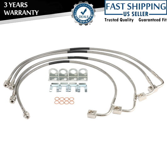 Extended Front/Rear Brake Lines 2007-2018 4-6 of Lift for Jeep for Wrangler JK Q