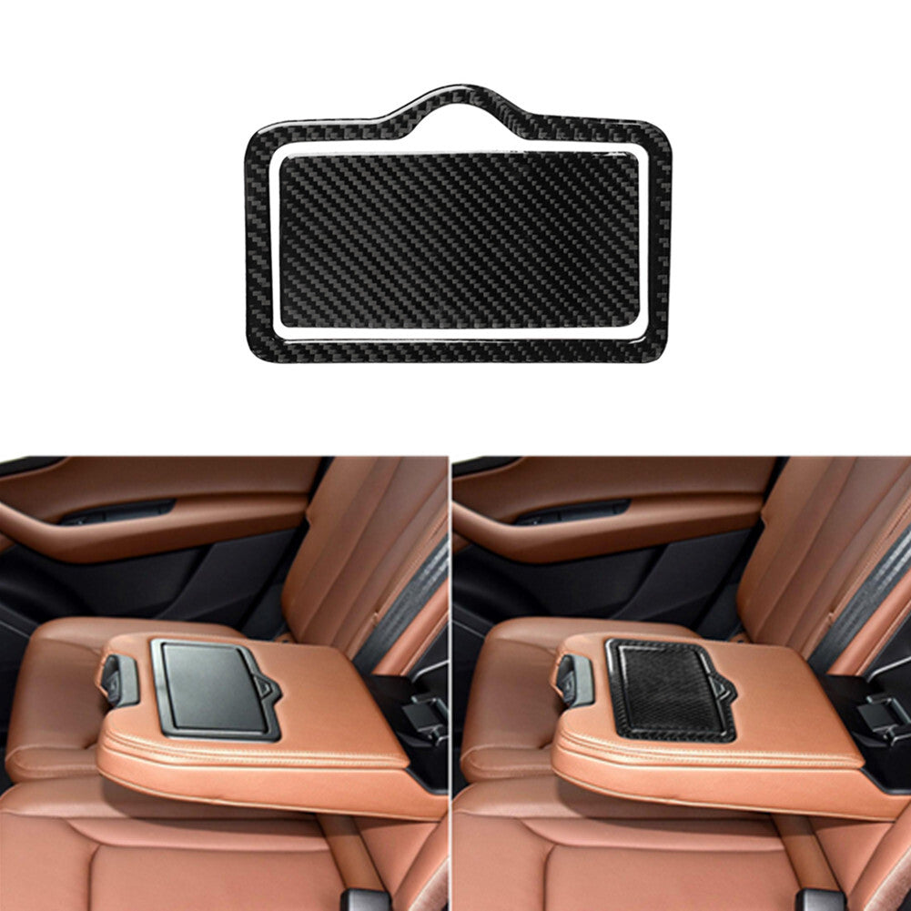 7Pcs Carbon Fiber Front Window lift Control Cover Trim for Cadillac CTS 2003-07 v