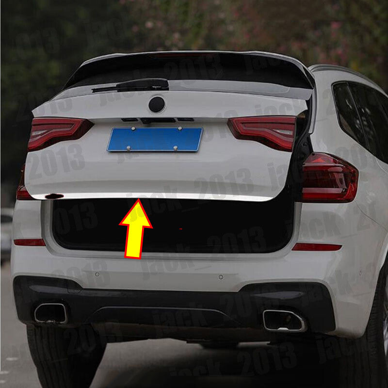 for BMW X3 G01 2018-2023 Steel Rear Trunk Tail Gate Door Lid Cover Trim