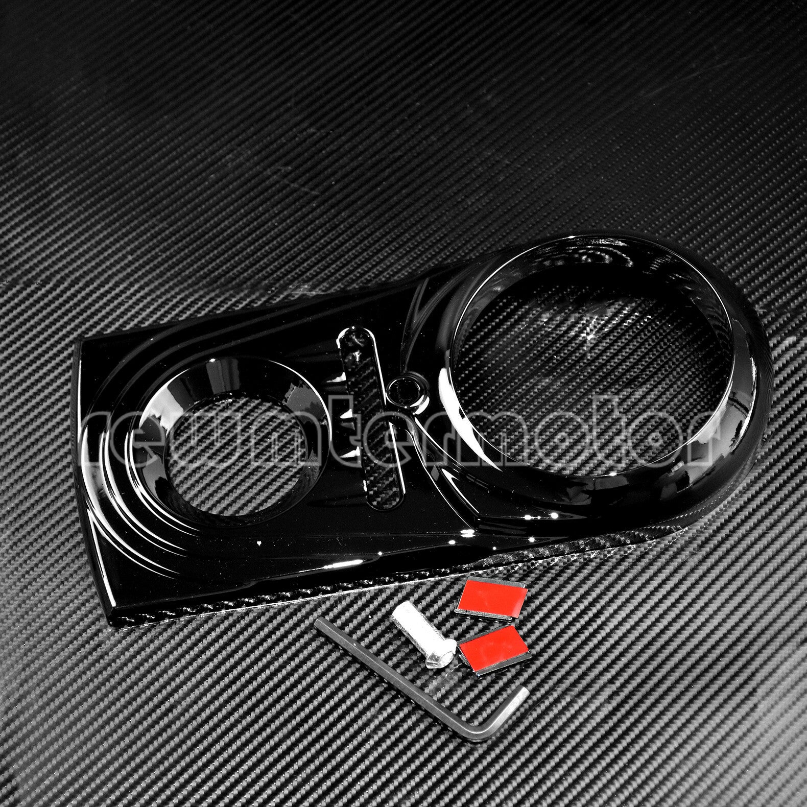 Dash Panel Insert Cover Fit for Harley Softail Dyna FXDWG FXSTC 1993-2015 Black