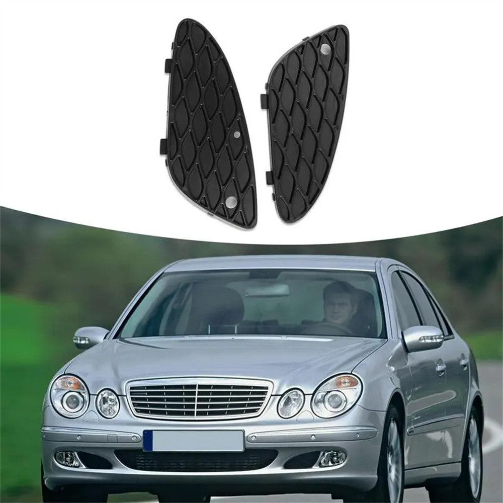 Car LH+RH Front Bumper Cover Mesh Grille for Mercedes W211 Eclass E500 MB1038111 Q