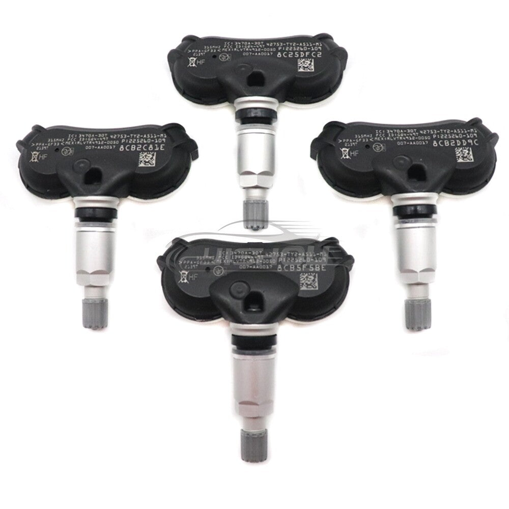 Set 4x Tire Pressure Monitoring Sensor for Acura TL ZDX RLX 315Mhz 42753-TY2-A51
