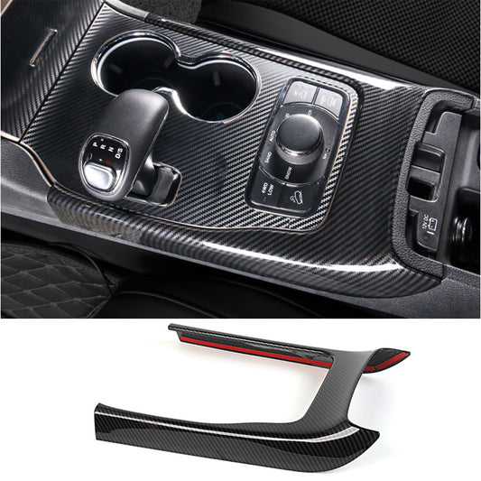 Carbon Fiber Inner Gear Shift Frame Cover Trim for Jeep Grand Cherokee 2014-2020