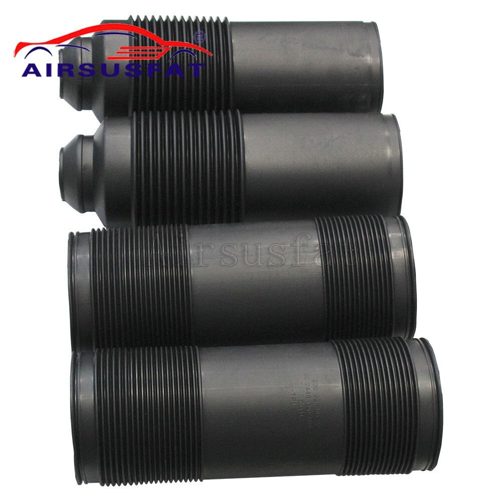 4-pack front and rear dust cover boots with ABC hydraulic shock absorbers for Mercedes R230
