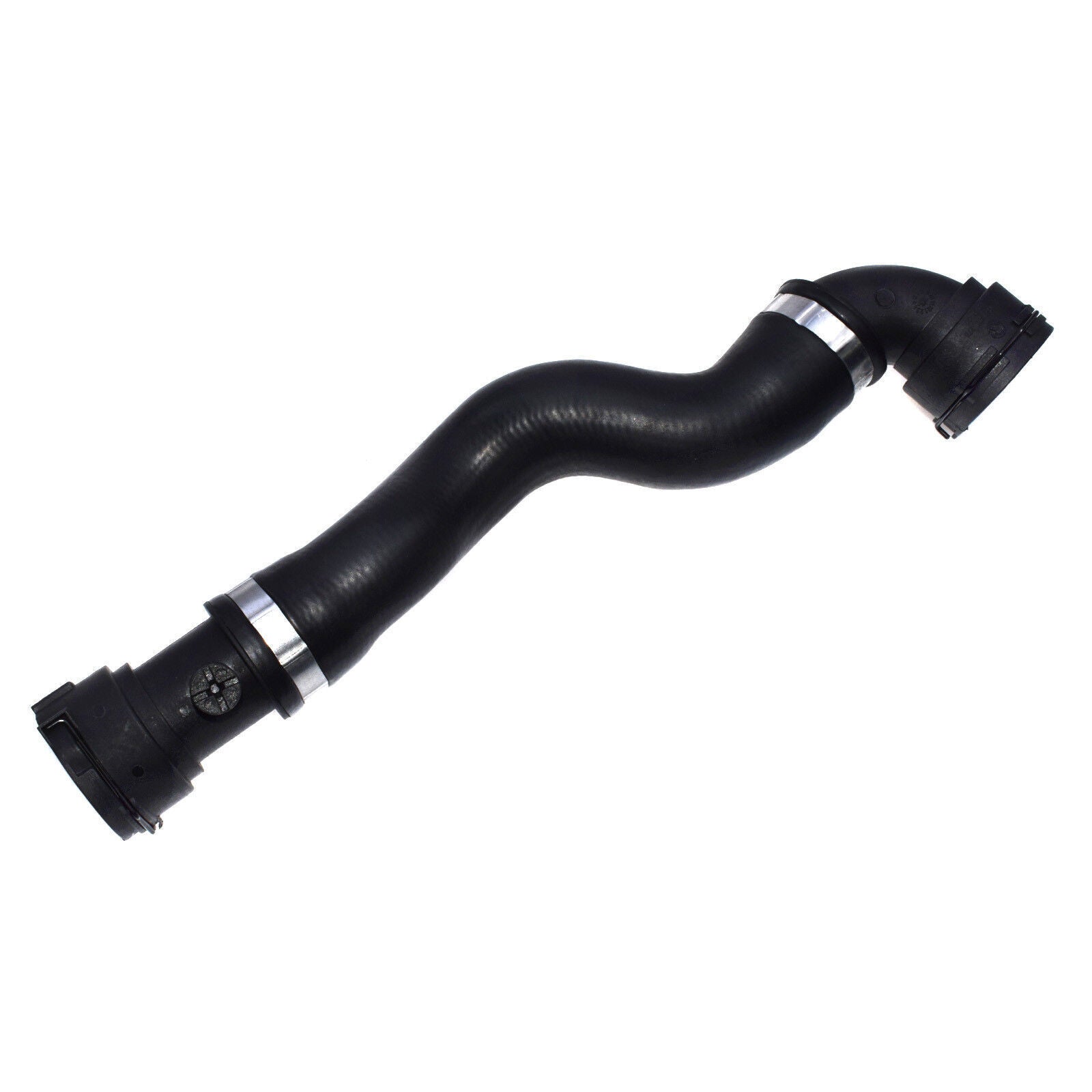 for BMW 525i 528i 530i 11531705223 Upper Coolant Radiator Hoses Screw Clamps New