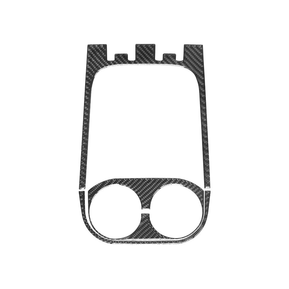 3X Carbon Fiber Rear Center Cup Holder Trim for Jeep for Wrangler 2007-10