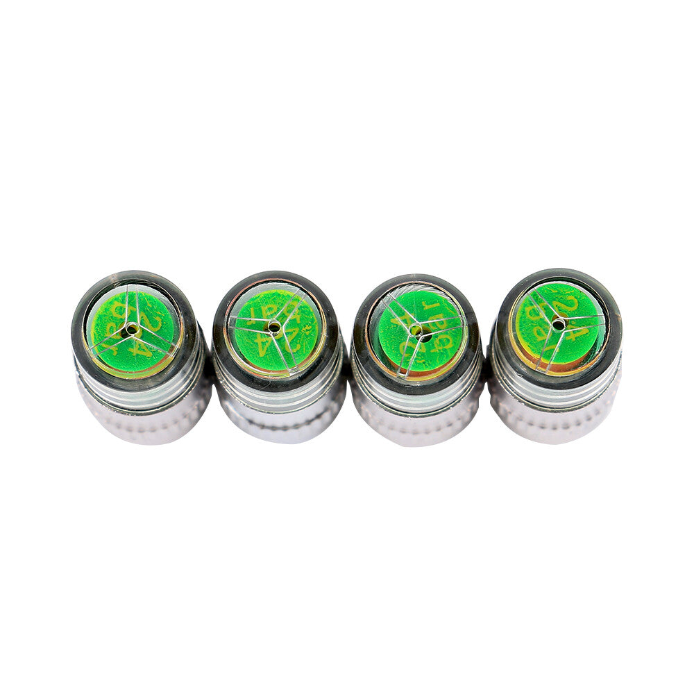 4Pcs Car Indicator Sensor Eye Alert Auto Tire Monitor Valve Dust Cap Pressure Q