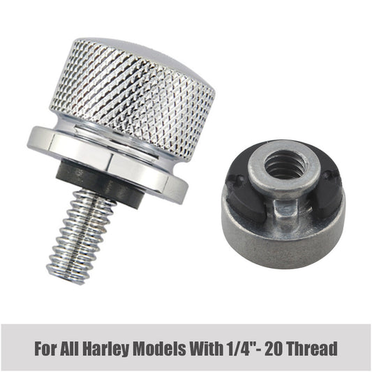 Chrome rear fender for seat bolt and nut mounting screw kit for Harley Sportster Softtail - n