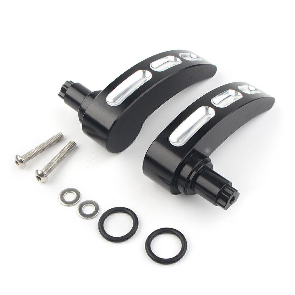 2x Black Saddlebag Lid Lifter Latch Levers Fit for Harley Road Glide 2014-17 Q