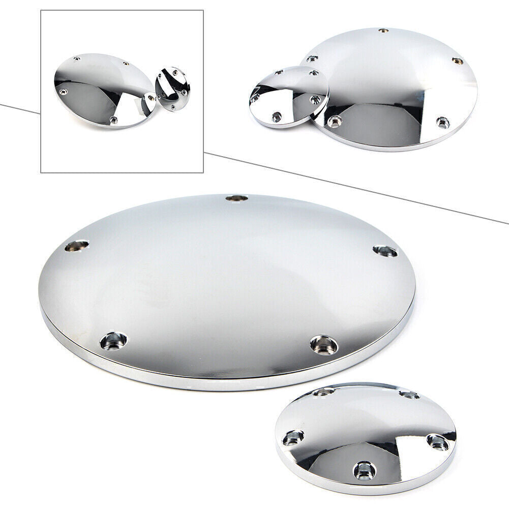 for Harley Road Glide FLTRX 5-Hole Smooth Domed Derby Timing Timer Cover Q