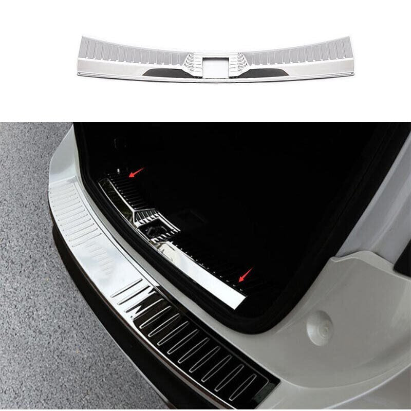 Steel Rear Bumper Protector Silver Fit for Lincoln MKC 15-19 Sill Plate Trim