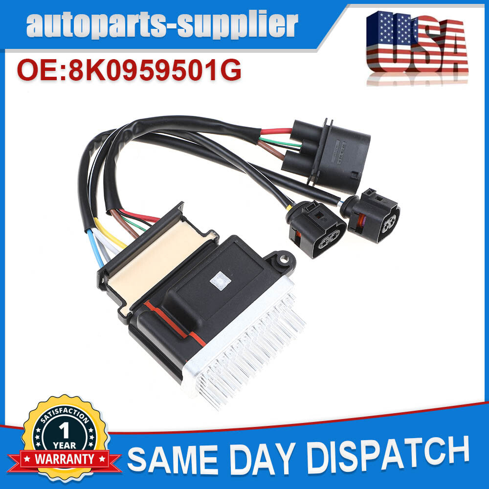 The new engine cooling fan control module is suitable for Audi A4, A5, A6, A7, Q3, Quattro, Q3, and Q5 2.0L engines.