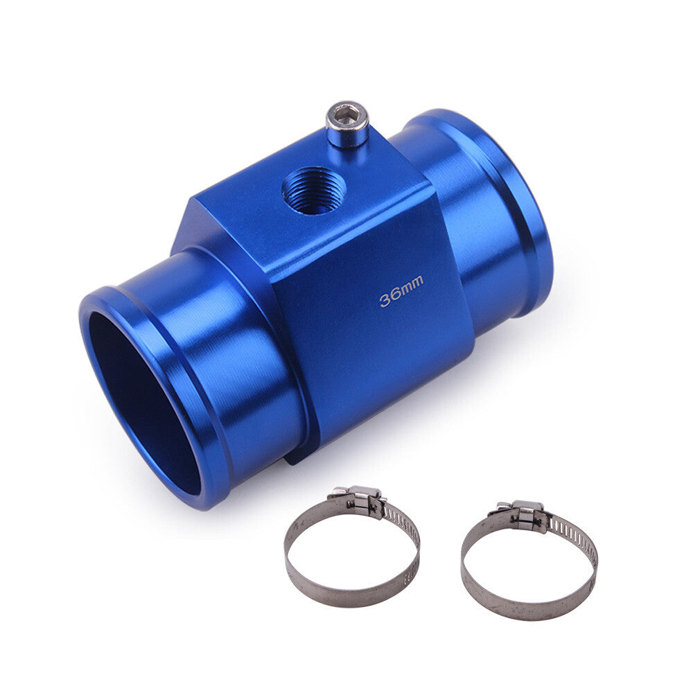 Car Water Temp Temperature 36mm Joint Pipe Sensor Gauge Radiator Hose Adapter Q