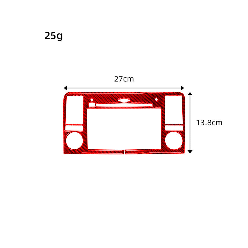 Red Carbon Fiber Light Switch Control Panel Trim Cover For F150 2004-2008 v