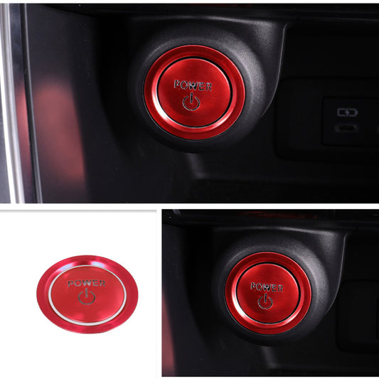 For 2021-2023Toyota Venza Red Engune Start Stop Switch Button Cover Trim sticker