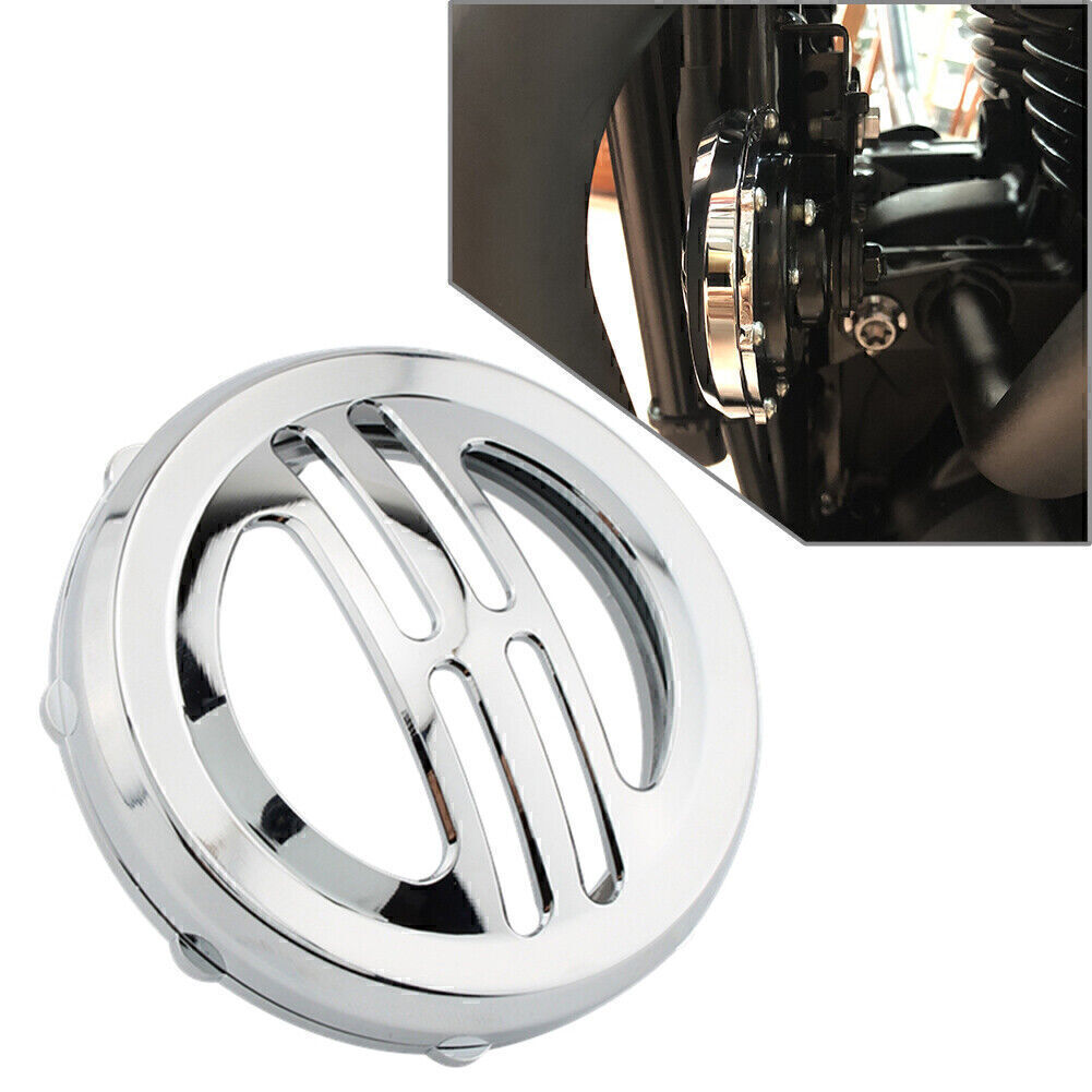 Universal Decorative Chrome Horn Cover For Bobber T120 T100 Street Twin Silver