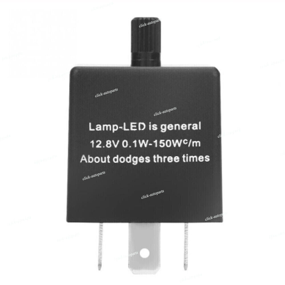 LED Flasher Relay Adjustable CF13 Fits Turn Signal Light Fast Hyper Flash 3-Pin Q