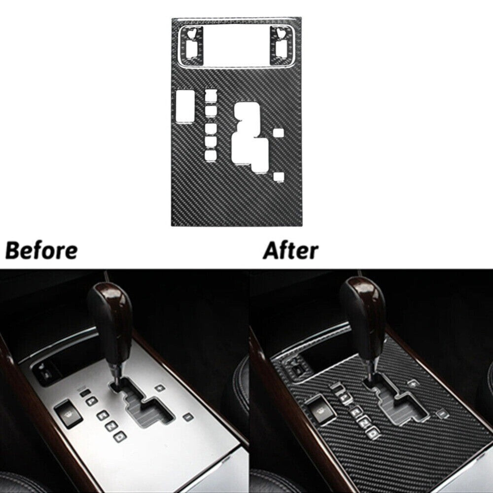 1Carbon Fiber Inner Automatic Gear Shift Cover Trim for Hyundai Azera 2006-2011 n