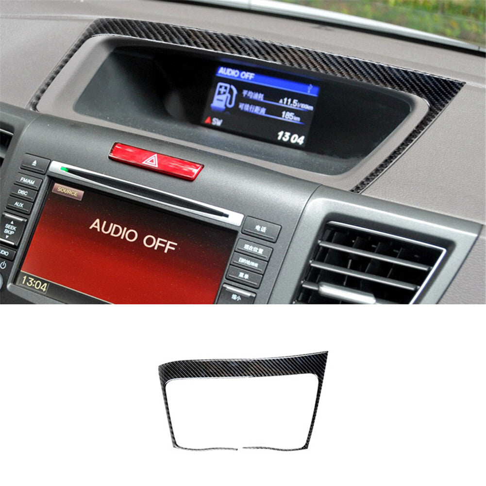 8Pcs Carbon Fiber Interior Console Panel Cover Trim for Mustang 2005-2009 v