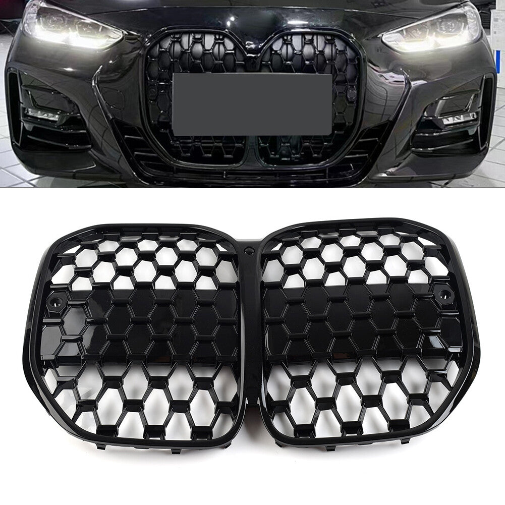 Meteor Style Front Bumper Center Kidney Grille Fit for BMW 4 Series G22 G23 2 Door