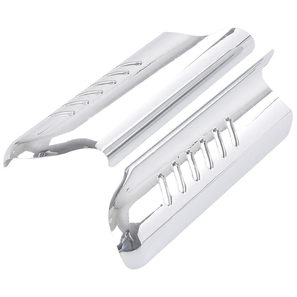 Chrome Lower Fork Leg Deflector Shield Fit for Harley Touring Electra Glide Classic