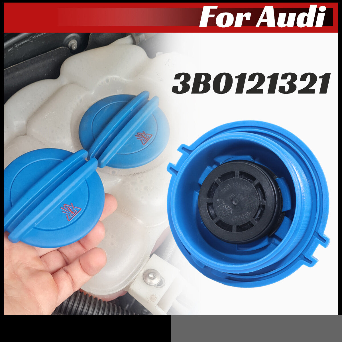 COOLANT EXPANSION HEADER OVERFLOW TANK CAP for AUDI A3 A4 A5 A6 A7 Q5 TT