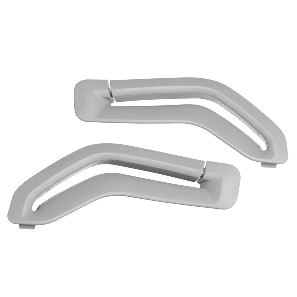 2Pcs Fit for Volvo S60 S80 V70 XC90 Gray Front for Seat Belt Retractor Guide Ring Trim Q