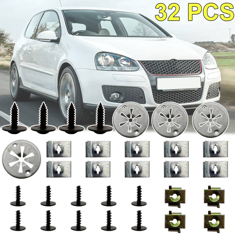 32x underride protection installation kit_clips underbody screws for Audi for VW for Golf for Seat