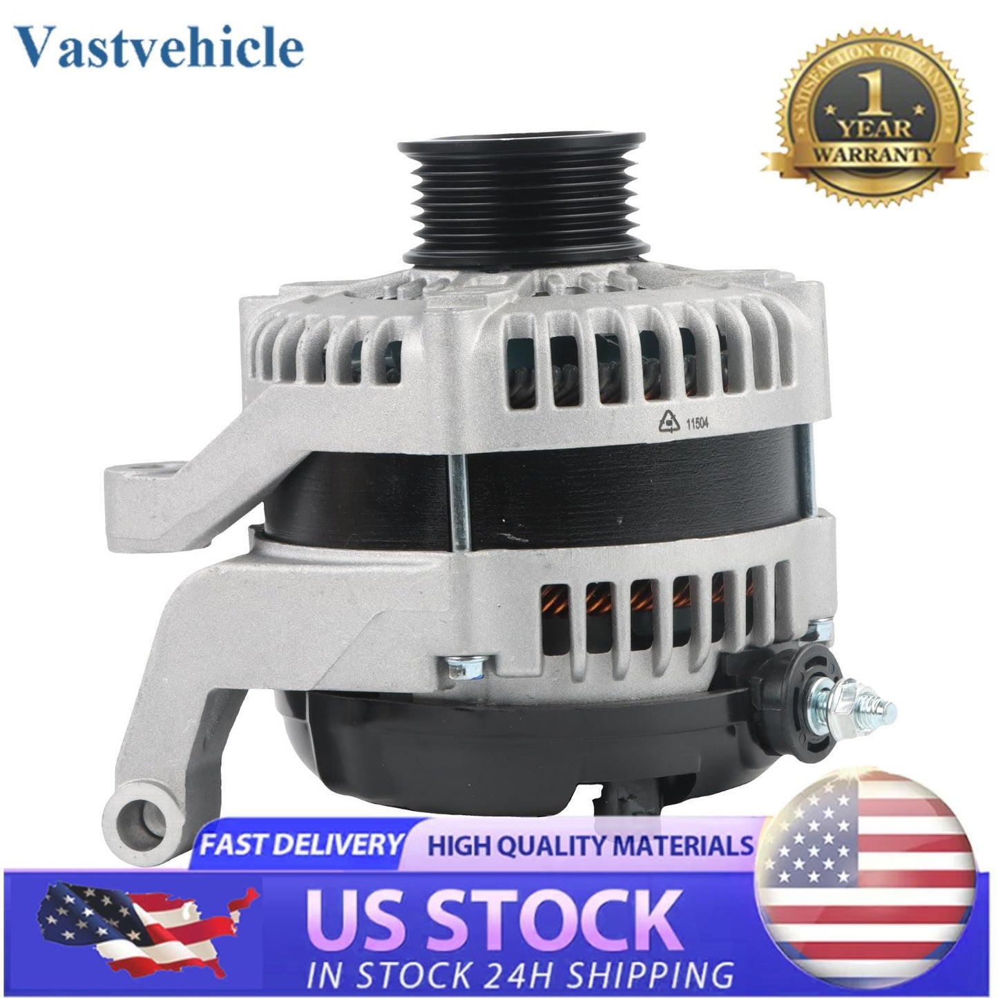 11504 Alternator Fit for Jeep Liberty 2010-12 3.7L V6 140Amp 6-Groove