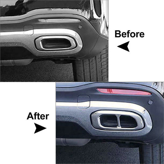 Exhaust Muffler Pipe Tip Tailpipe Cover Fit for Benz GLC GLE GLS X253 W167 2020-2022 Q