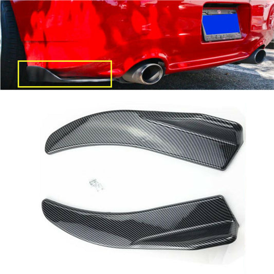 2PCS Car Rear Bumper Lip Diffuser Splitter Canard Protector Car Accessories