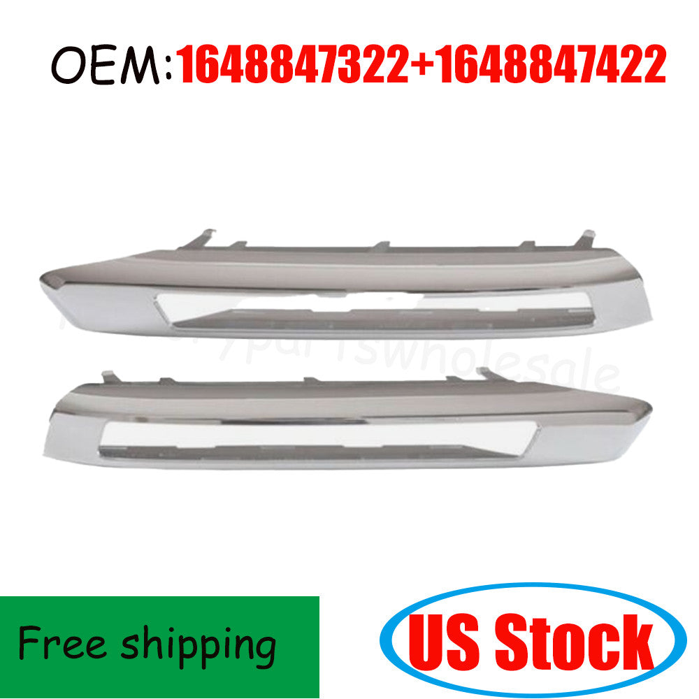 2pcs Front Bumper Grille Fog Light Cover Trim for X164 GL350 GL450 n
