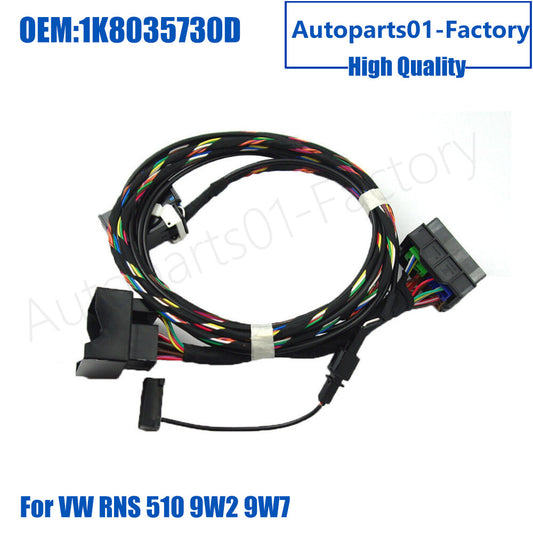 1K8035730D Wiring Harness Cable for VW RCD510 Bluetooth Module Directly Plug