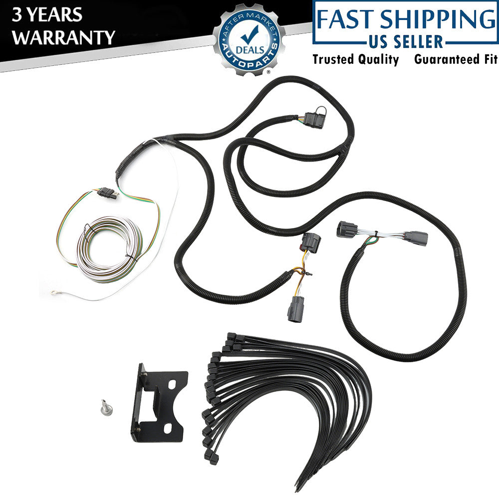 Custom 4 Pin RV Dinghy Towing Wiring Harness Kit for 2007-2018 for Jeep 58903 Q
