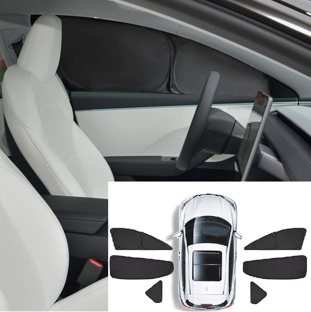 6-Pack for 2017-2024 Model 3 Side Window Privacy Camping Blind Sunshade n