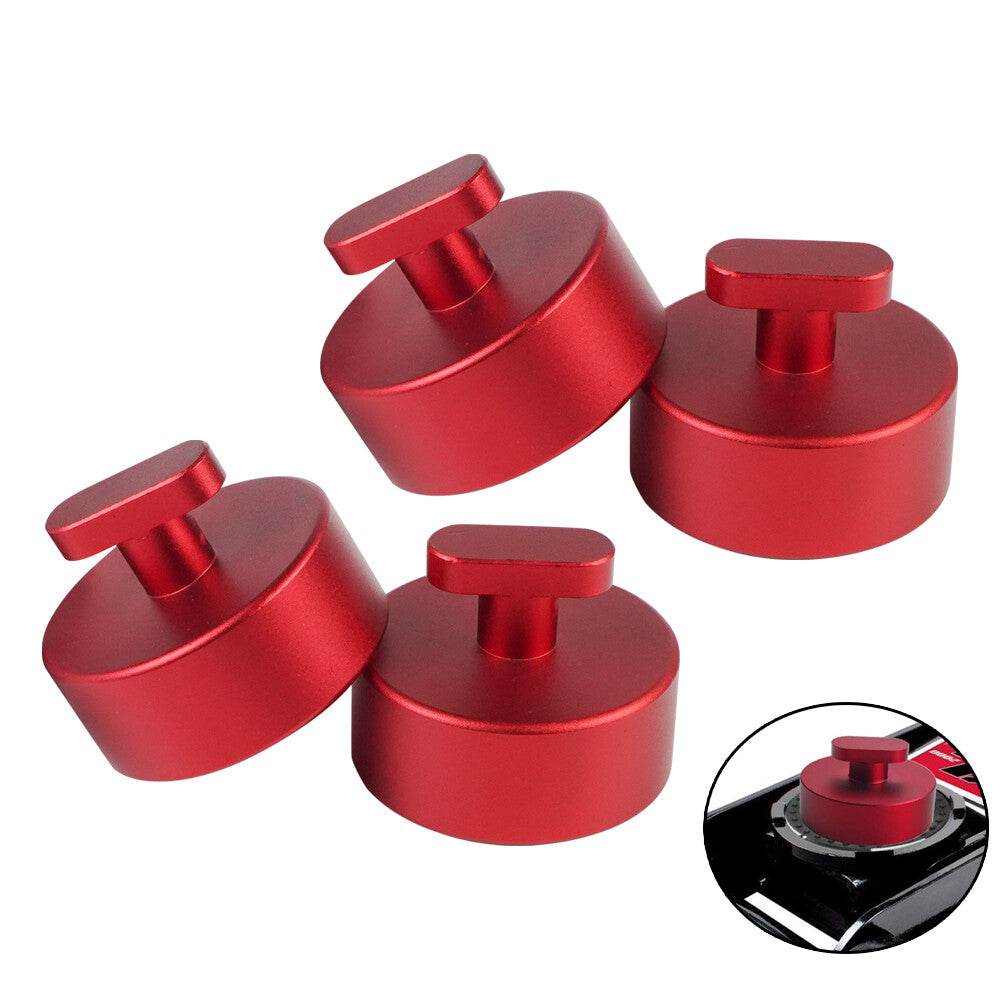 4Pcs Jack Pad Jacking Lift Pad for Chevrolet for Corvette 2014+ C7 Z51 Z06 Aluminum Red