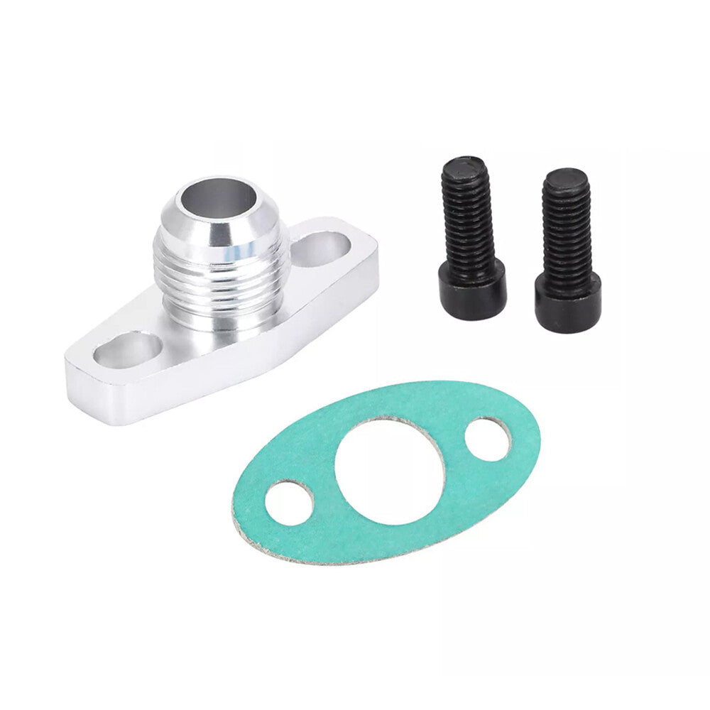 AN10 Turbo Oil Return Drain Aluminum Flange Adapter Kit for GT28 GT30 GT35 T25