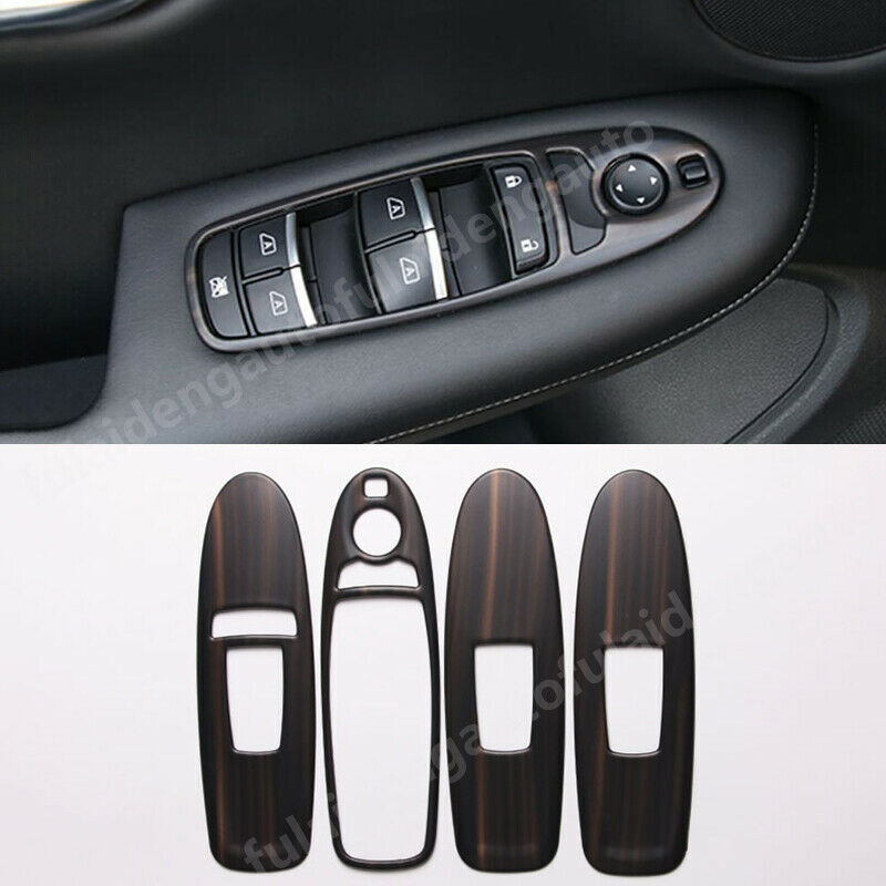for Infiniti QX50 19-21 Wood grain Door Armrest Window Lifter Switch Cover Trim