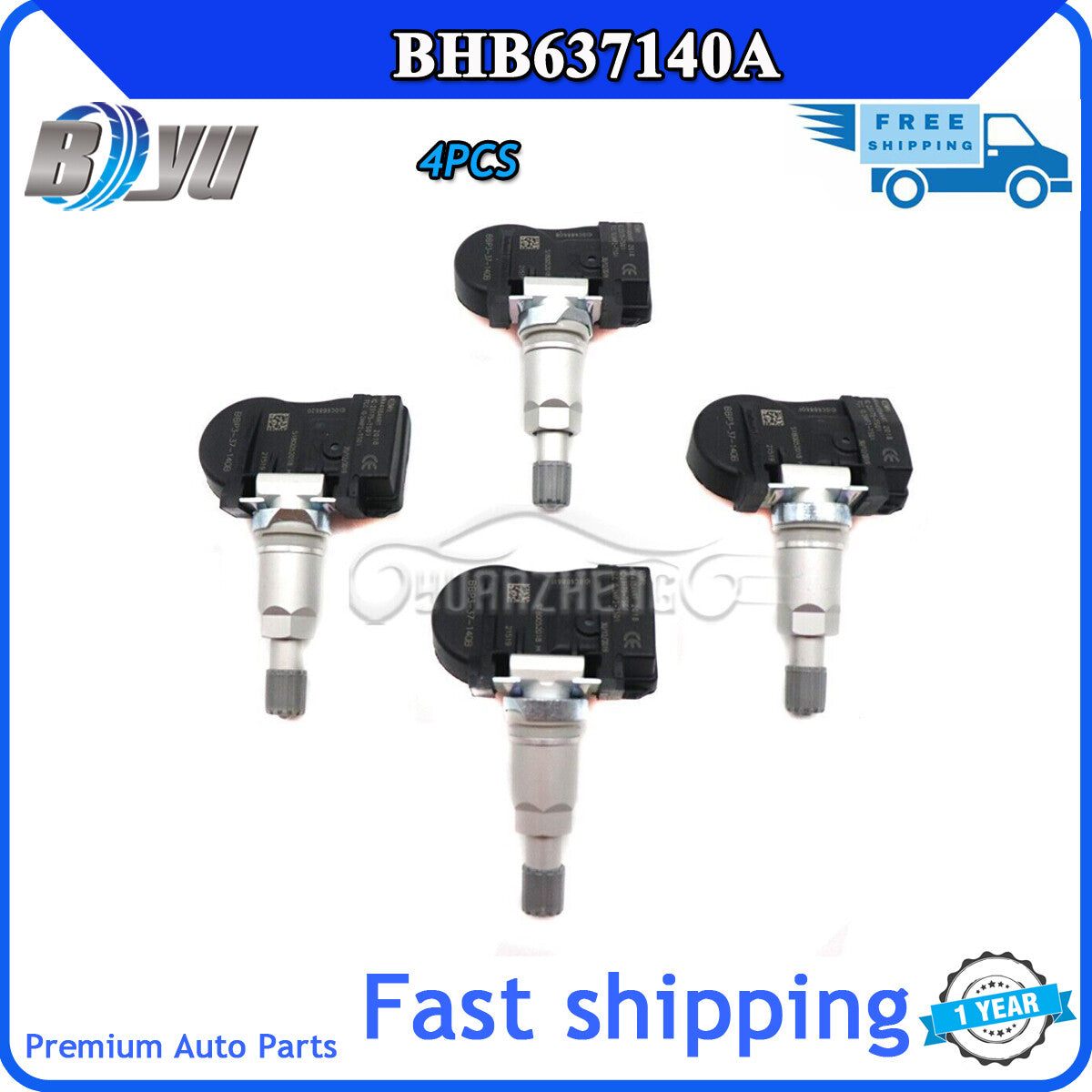 Suitable for Mazda CX-5 MX-5 MIATA 2009-014 BHB637140A 4x TPMS tire pressure sensors. v