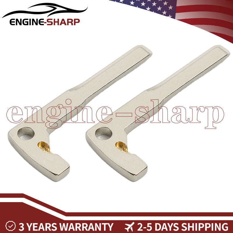 2Pcs for Smart Remote Key Emergency Prox Uncut Blade Blank for Mercedes for Benz Q