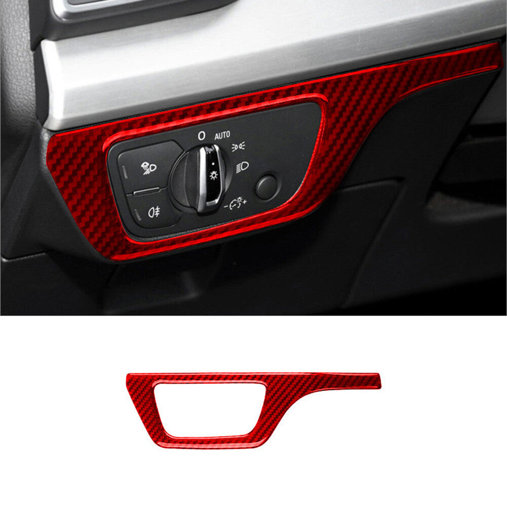 4Pcs Carbon Fiber Interior Side Air Vent Cover Trim for Mazda 3 Axela 2017-2018 v