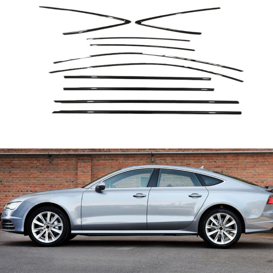 Black Stainless Window Molding Strips Trim Accessories B For 12-2018 for AUDI A7 S7 n