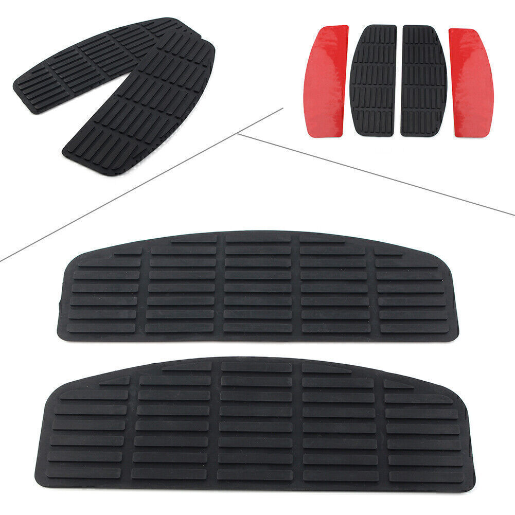 2pcs Driver Floorboard Foot Pges Board Black Non-Slip Pad Fit for Harley Touring
