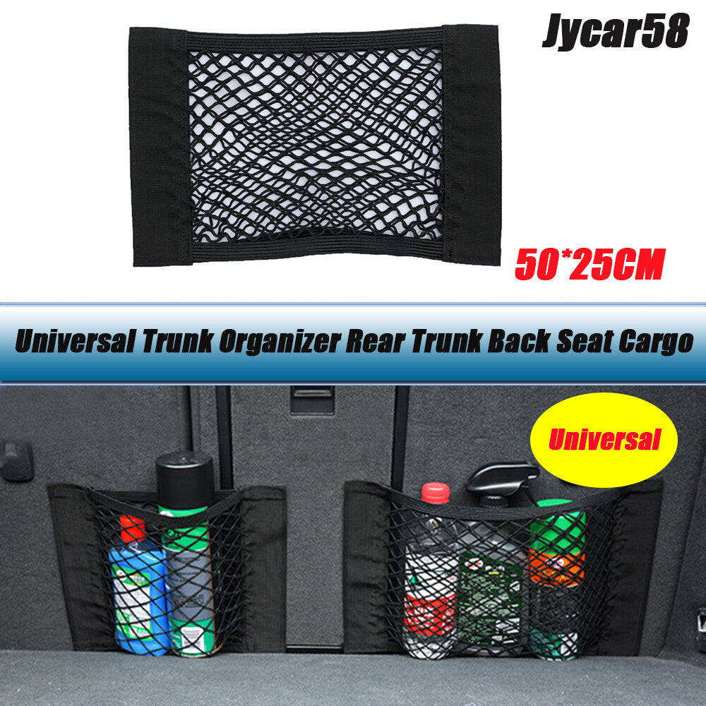 5025 Car Back Rear Trunk for Seat Elastic String Net Mesh Storage Bag Pocket Cage