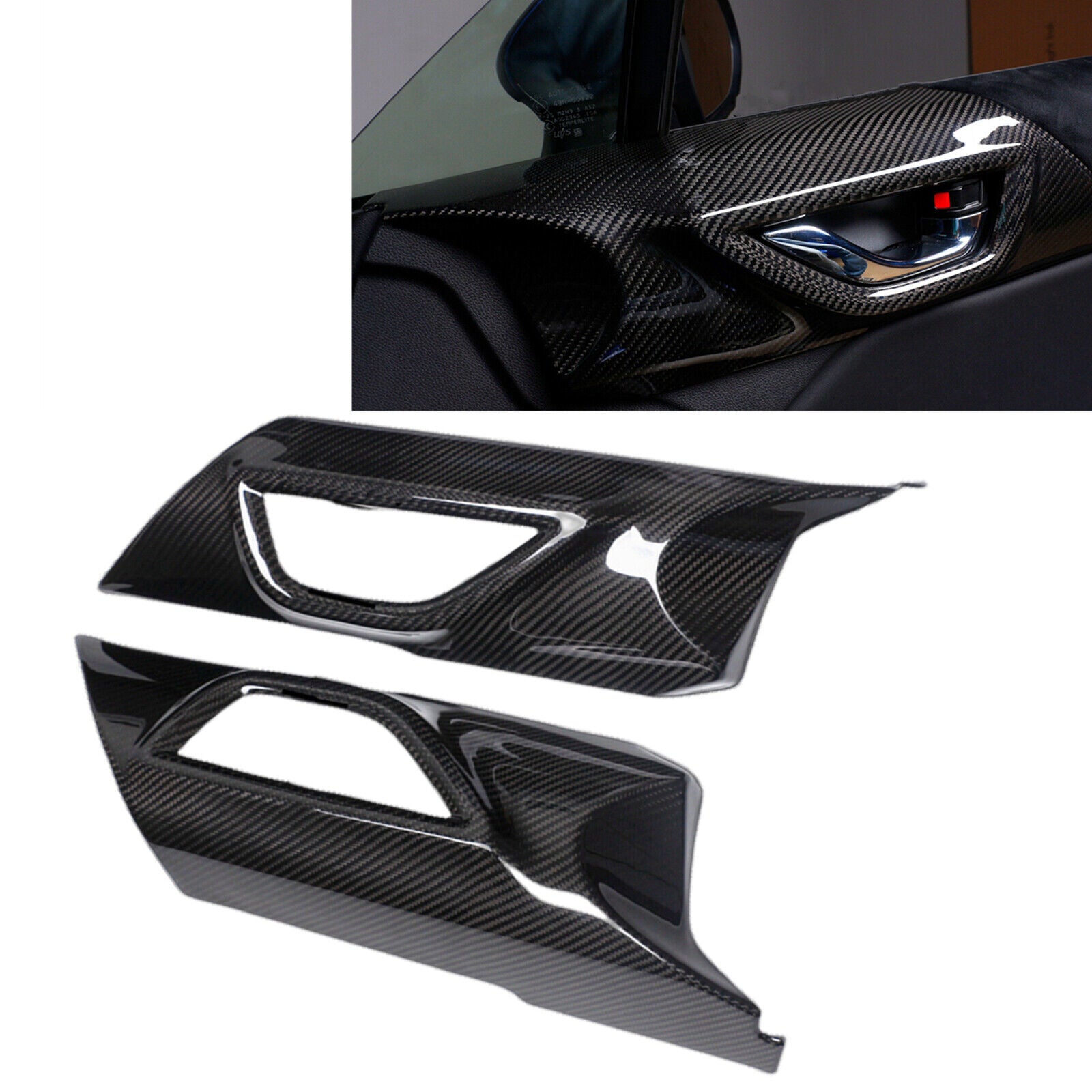 2X Inner Door Handle Lock Panel Cover for SUBARU BRZ GR86 2022-2025 B n