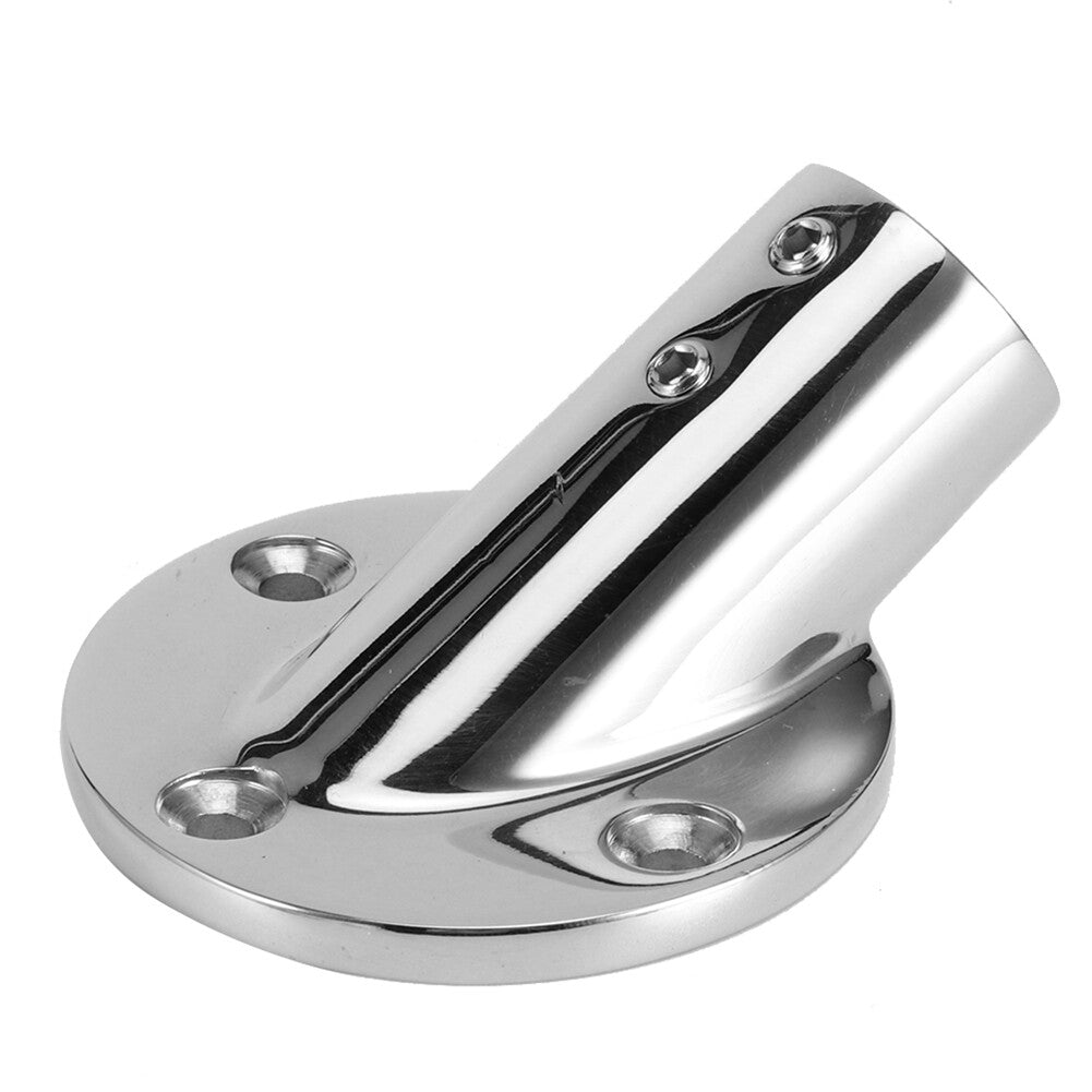 Hot 30 Degree Round Tube Base Hand Rail Railing Fitting 316 Stainless Steel